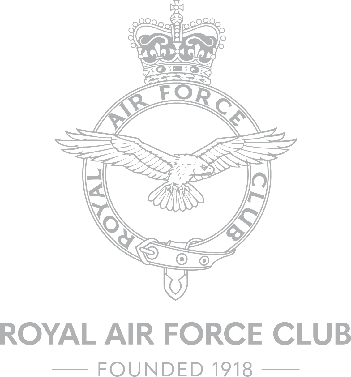 RAF Club grey logo